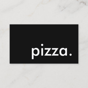 pizza. (colour customizable) business card