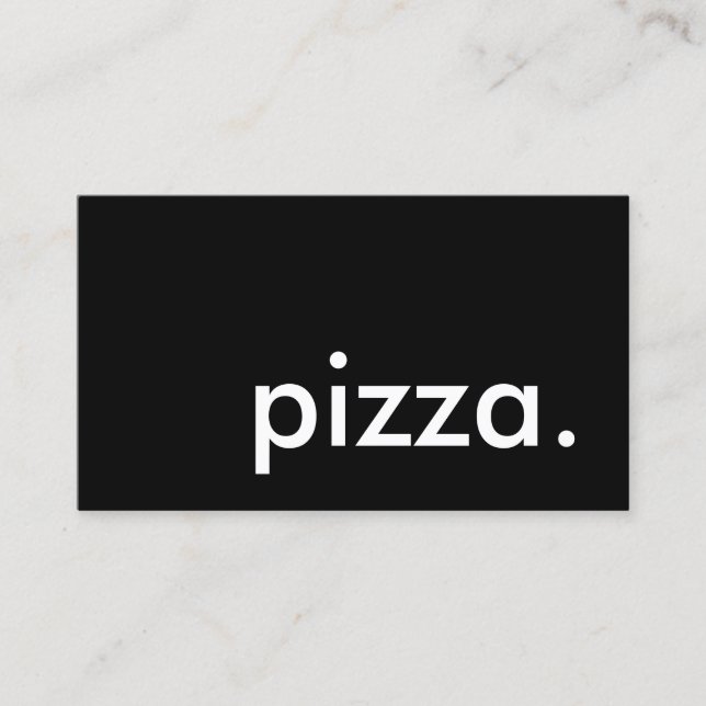pizza. (colour customizable) business card (Front)