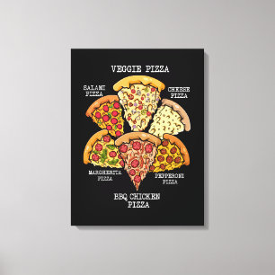 Pizza Connoisseur Italian Pizza American Pizza Canvas Print
