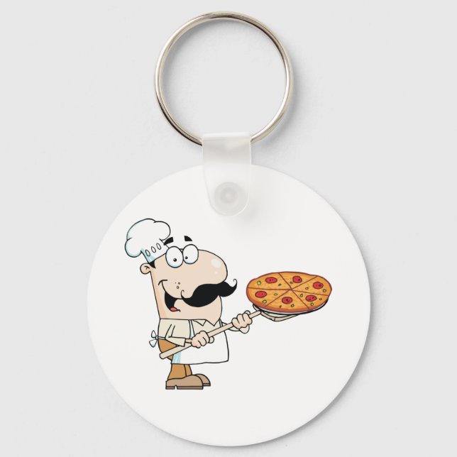 Pizza Cook Keychain (Front)