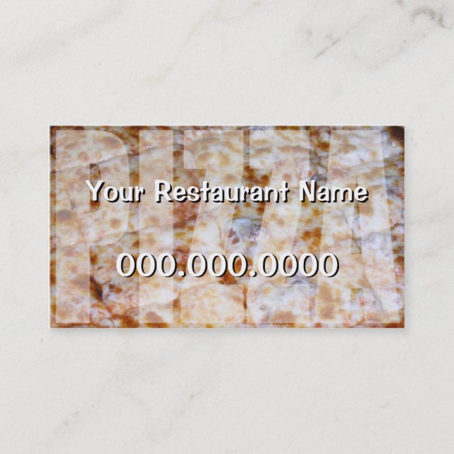 Pizza Coupon et Carte de visite (Devant)