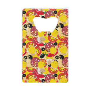 Pizza Credit Card Bottle Opener