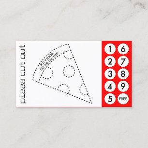 pizza cut out punch cards