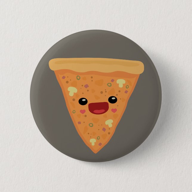 Pizza Cutie 2 Inch Round Button (Front)