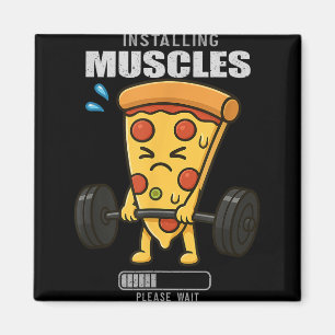 Pizza Deadlift Gym Rat Installing Muscle Lifting M Magnet