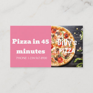 Pizza Delivery Discount Sale Offer Business Card