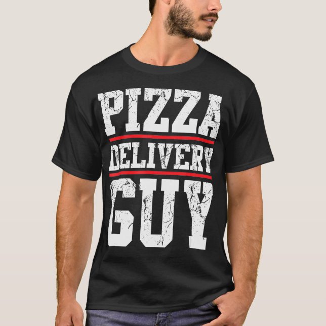 Pizza delivery guy matching pizza costume for men  T-Shirt (Front)