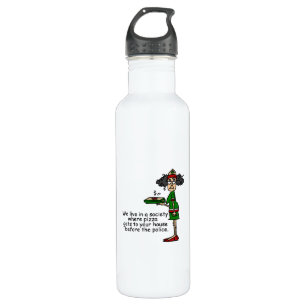 Pizza Delivery Humour 710 Ml Water Bottle