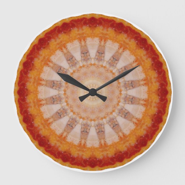 Pizza Design Round Clock (Front)