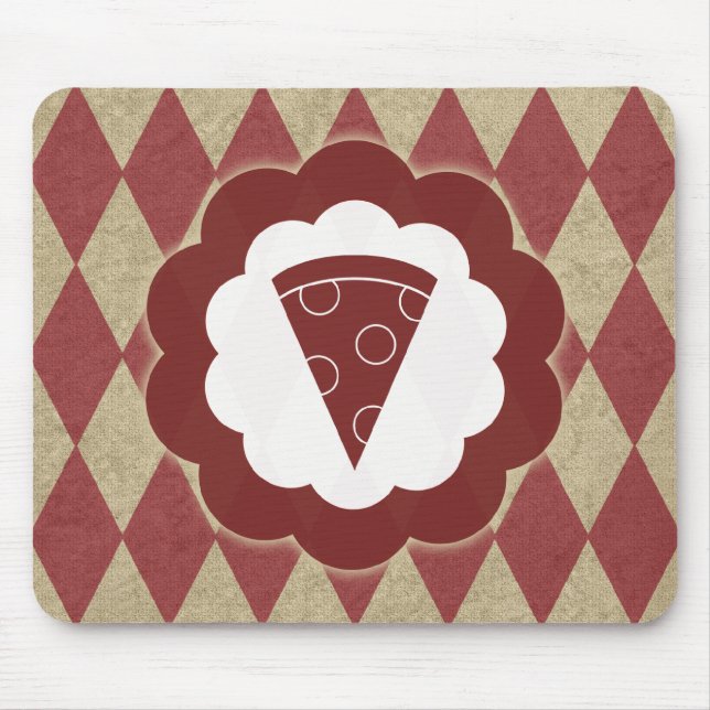 pizza diamonds mouse pad (Front)