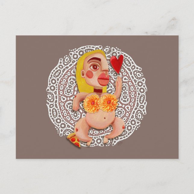 Pizza Diva Postcard (Front)