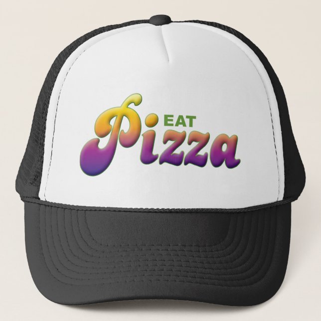 Pizza Eat Trucker Hat (Front)