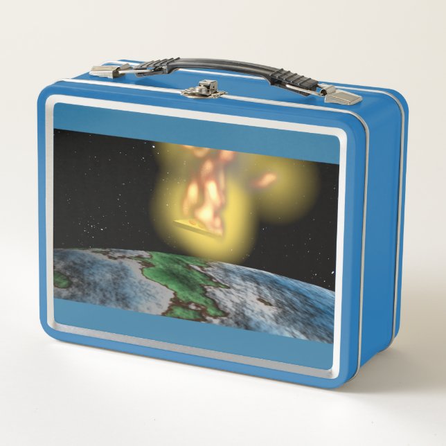 Pizza Entering Atmosphere Lunchbox (Front)