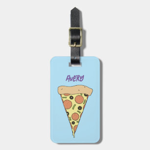 Pizza Fan Personalized Luggage Tag
