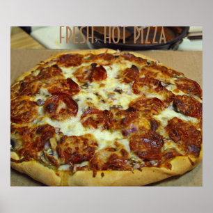 PIZZA FRESH HOT ART POSTER