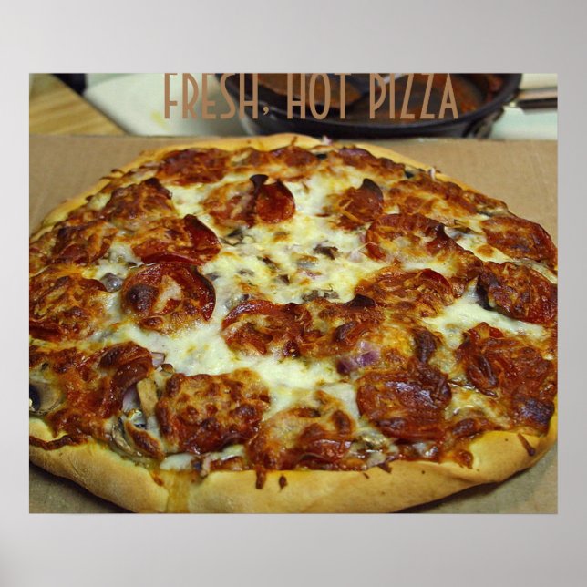 PIZZA FRESH HOT ART POSTER (Front)