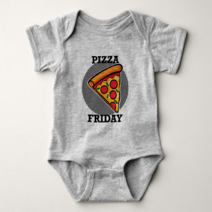 Pizza Friday Design - Baby Jersey Bodysuit