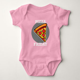 Pizza Friday Design - Baby Jersey Bodysuit