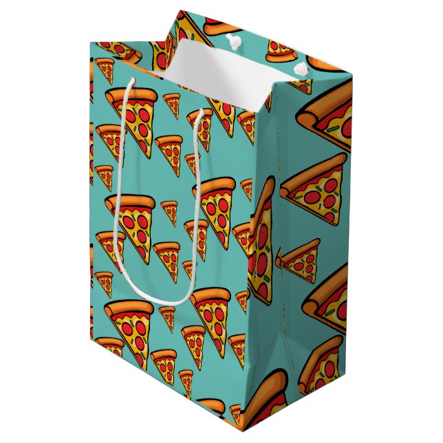 Pizza Friday Design - Gift Bag - Medium (Front Angled)