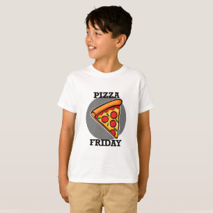Pizza Friday Design - Kids' Basic T-Shirt