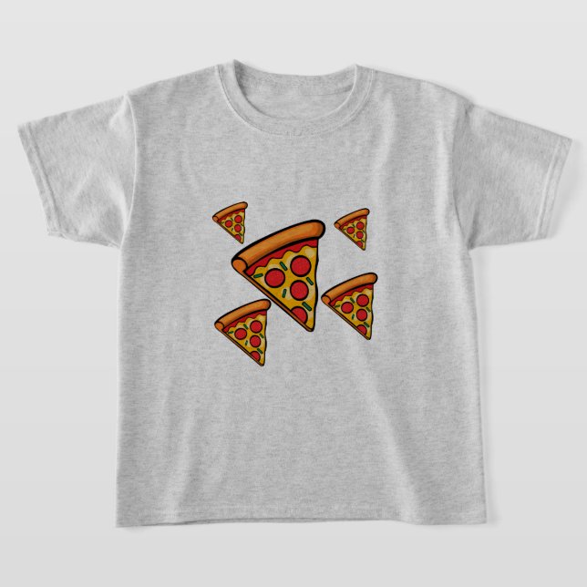 Pizza Friday Design - Kids' Basic T-Shirt (Laydown)