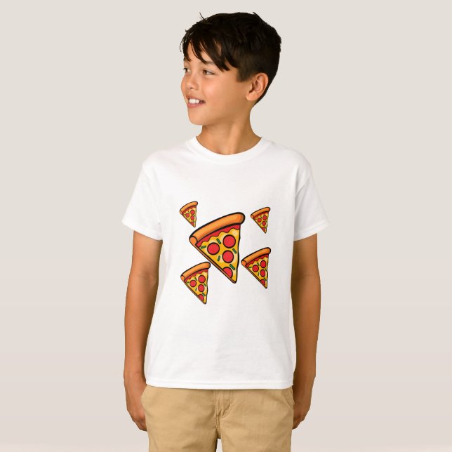 Pizza Friday Design - Kids' Basic T-Shirt (Front Full)