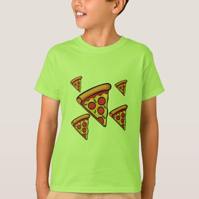 Pizza Friday Design - Kids' Basic T-Shirt (Front)