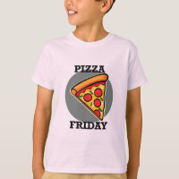 Pizza Friday Design - Kids' Basic T-Shirt