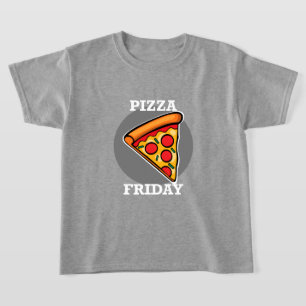 Pizza Friday Design - Kids' Basic T-Shirt