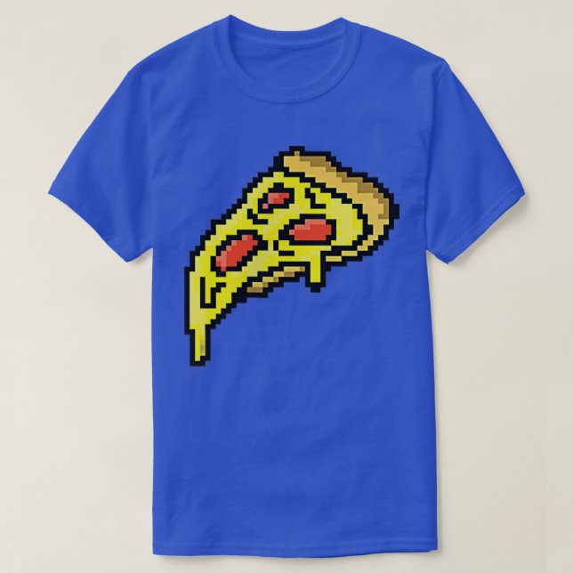 Pizza Funny Fast Food Piel Art Video Gamer Gaming  T-Shirt (Design Front)
