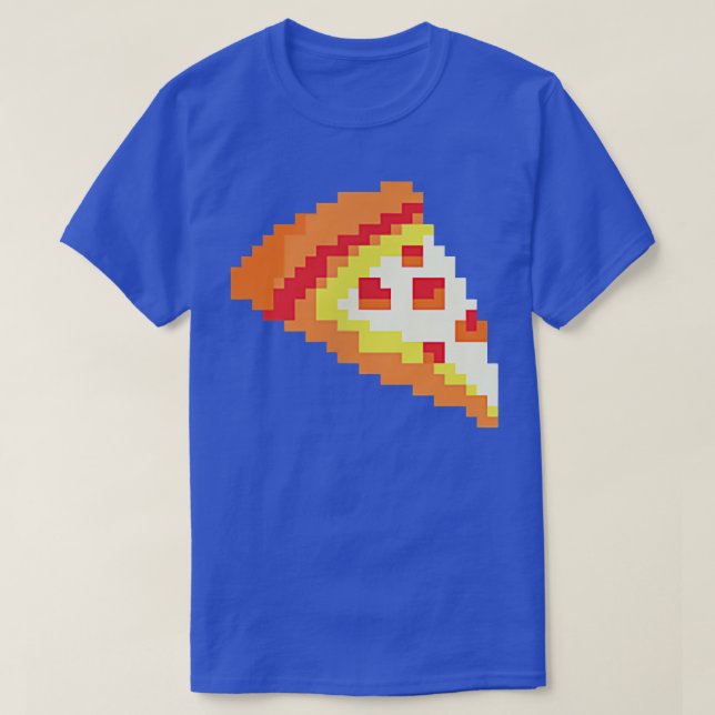 Pizza Funny Fast Food Piel Art Video Gamer Gaming T-Shirt (Design Front)