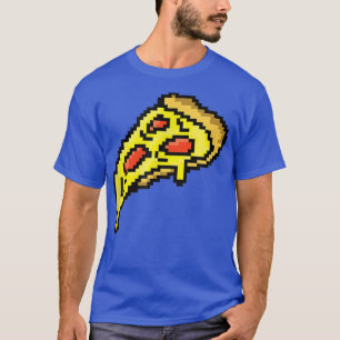 Pizza Funny Fast Food Pixel Art Video Gamer Gaming T-Shirt