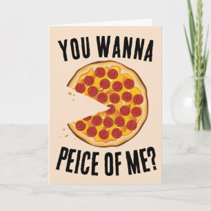 PIZZA FUNNY HUMOROUS BIRTHDAY CARD