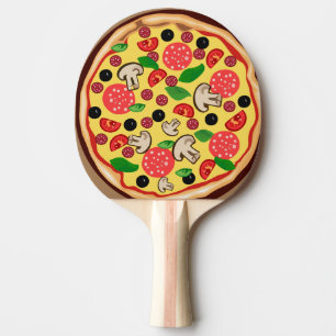 PIZZA FUNNY PING PONG PADDLE