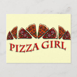 Pizza Girl Postcard