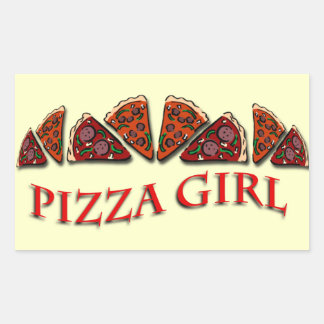 Pizza Girl Sticker