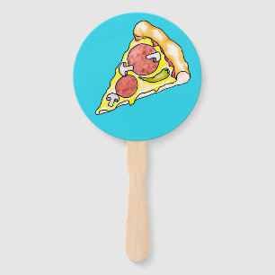 Pizza Hand Fan