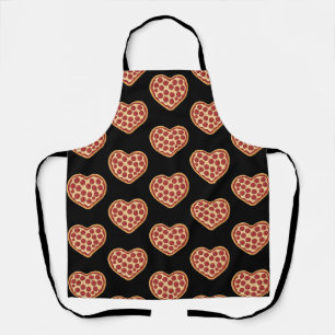 Pizza Heart Shaped Cute Valentine's Day Apron