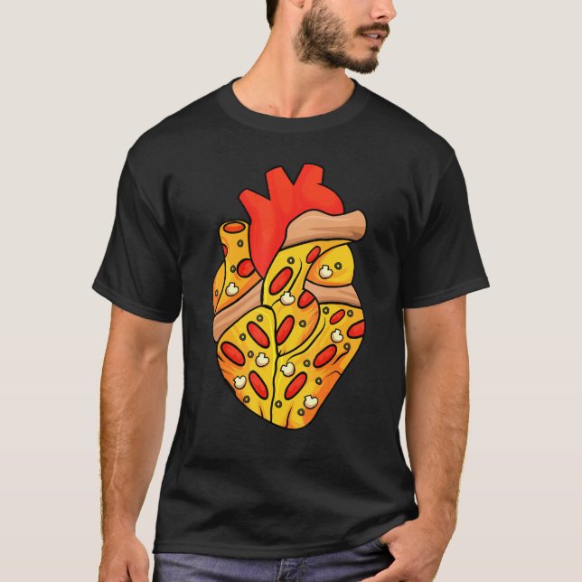 Pizza Heart Slice Neapolitan Pizzeria Pizzaiolo Cr T-Shirt (Front)