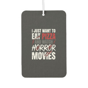 Pizza Horror Movies Halloween Design_1 Air Freshener