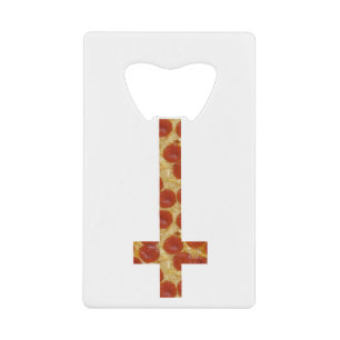 pizza inverted cross credit card bottle opener