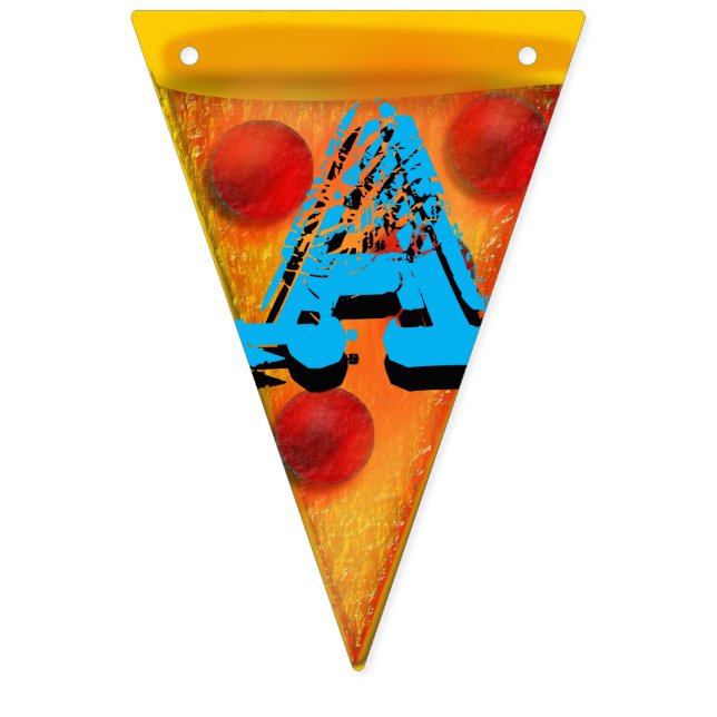 Pizza Is My Bae Pizza Party Bunting Pendants Bunting Flags (Fifteenth Flag)