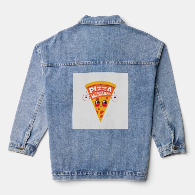 Pizza is My Valentine - Cute Funny Food Love (Verso)