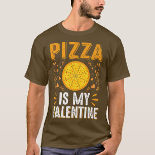 Pizza Is My Valentine Funny Valentines Day Boys Gi T-Shirt