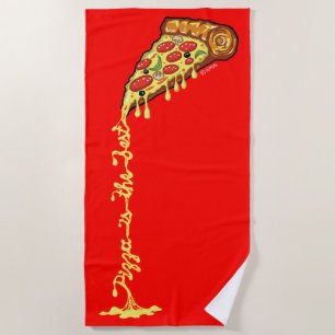 Pizza is the best beach towel