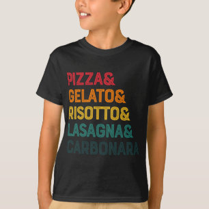 Pizza Italian Iconic Food Italy Famous Dish Foodie T-Shirt