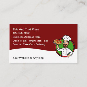 Pizza Italian Restaurant Business Cards