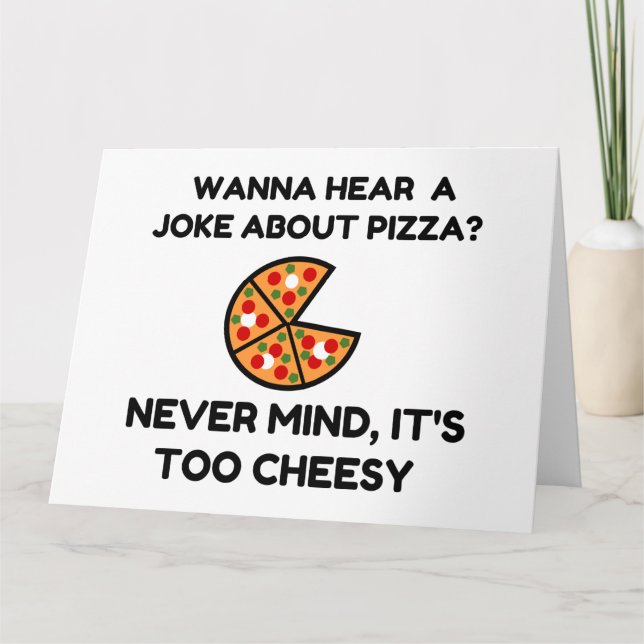 Pizza Joke Thank You Card (Front)