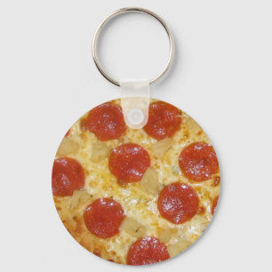 Pizza keychain