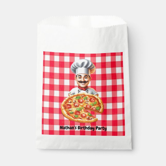 Pizza Kids’ Birthday Party Favour Bag (Front)